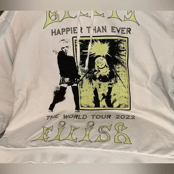 Billie Eilish THE WORLD TOUR Authentic Concert Hoodie Sweatshirt Adult Unisex M - Picture 1 of 14